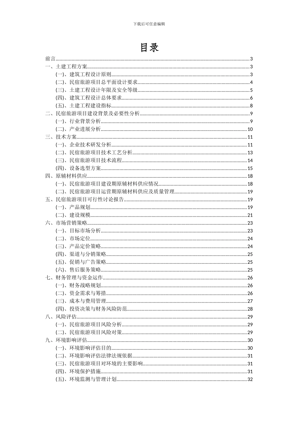 2024年民宿旅游项目可行性分析报告_第2页