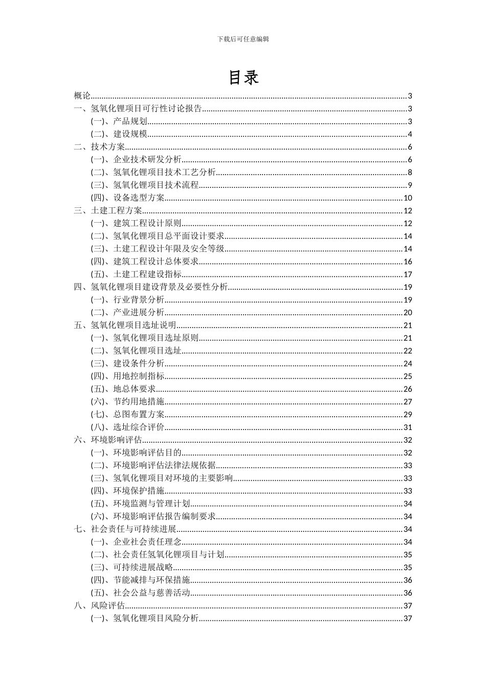 2024年氢氧化锂项目可行性分析报告_第2页