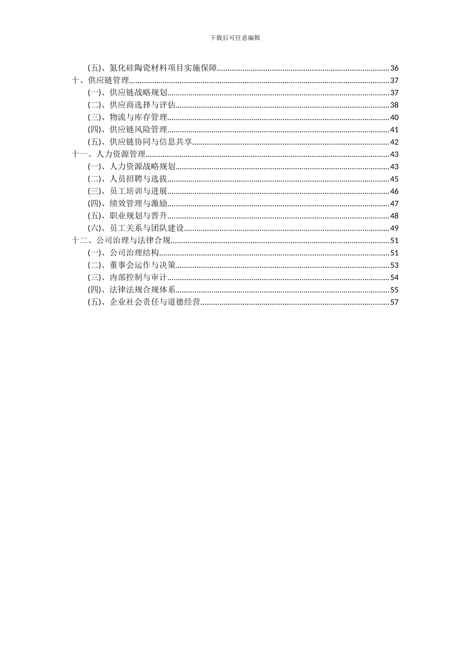 2024年氮化硅陶瓷材料项目投资分析及可行性报告_第3页