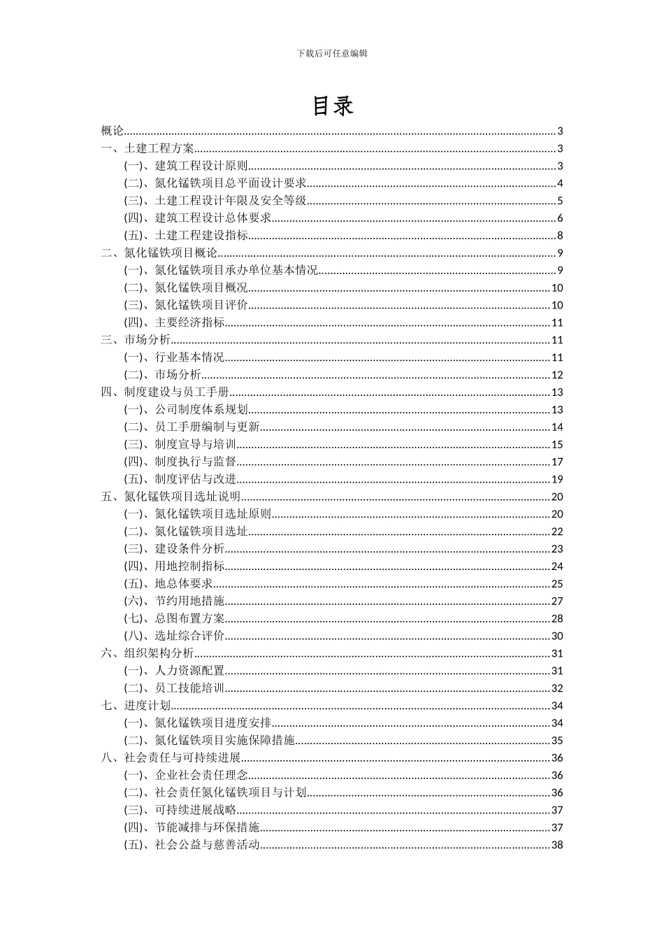 2024年氮化锰铁项目投资分析及可行性报告_第2页