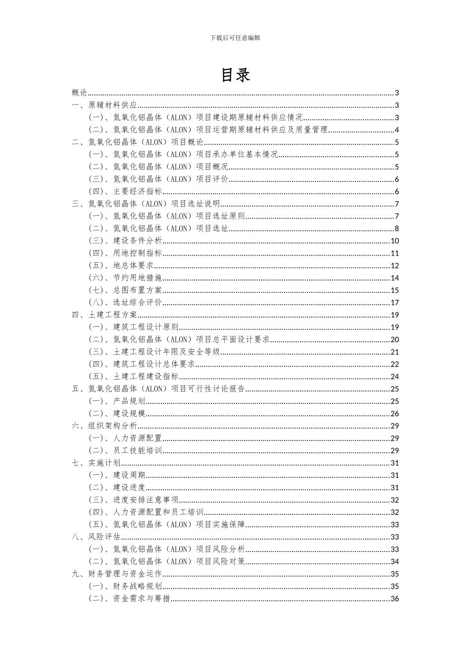 2024年氮氧化铝晶体(ALON)项目可行性研究报告_第2页