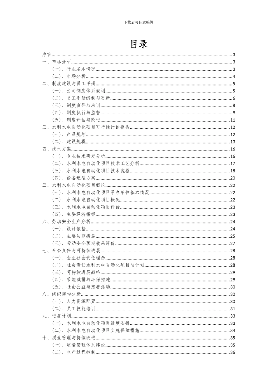2024年水利水电自动化项目可行性分析报告_第2页
