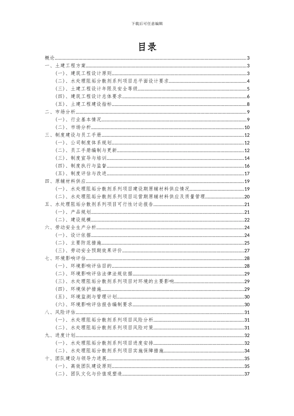 2024年水处理阻垢分散剂系列项目可行性研究报告_第2页
