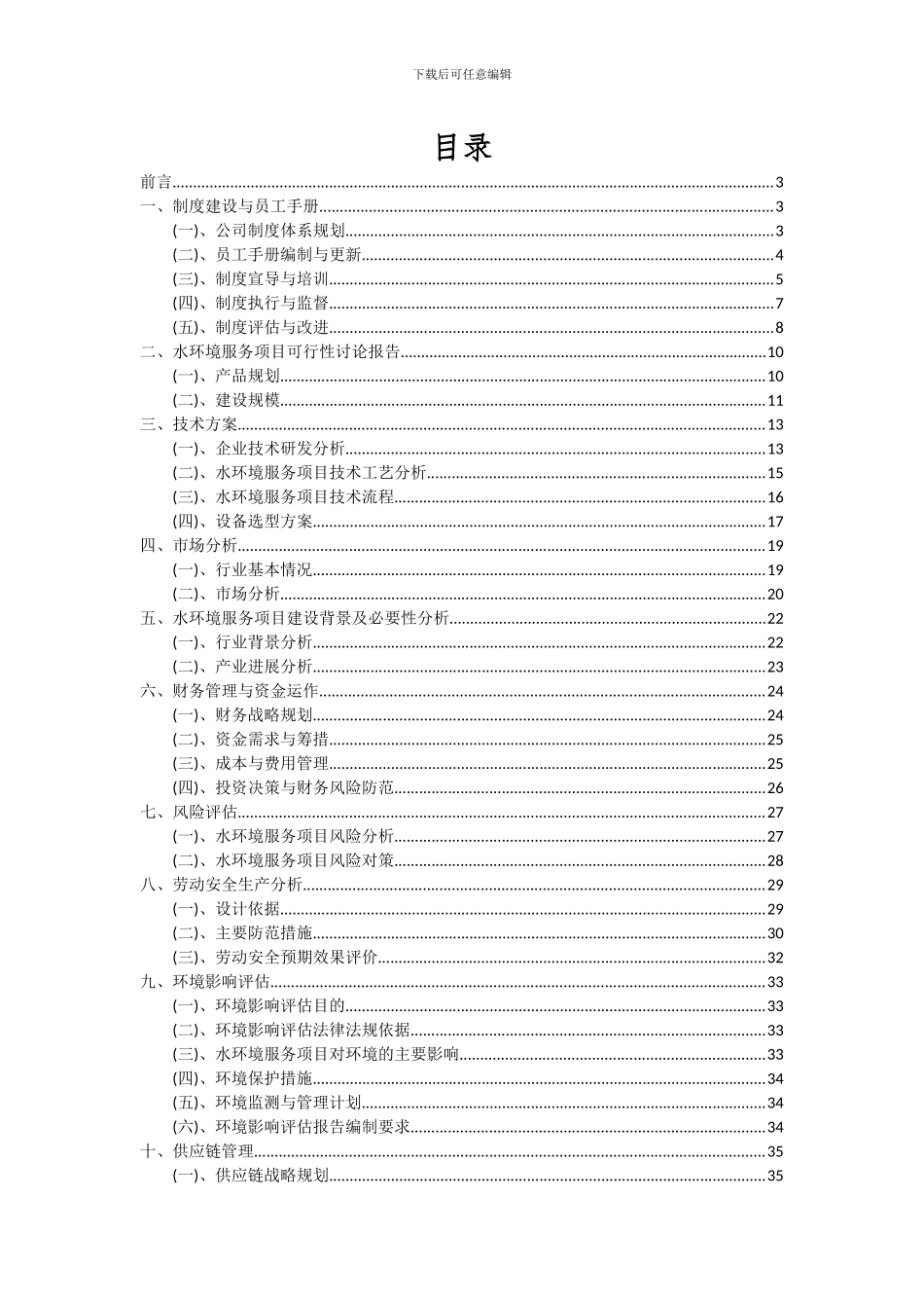 2024年水环境服务项目深度研究分析报告_第2页