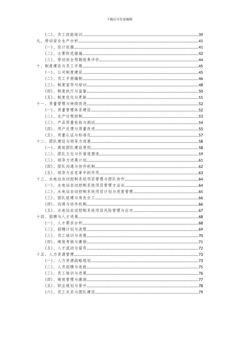 2024年水电站自动控制系统项目可行性研究报告_第3页