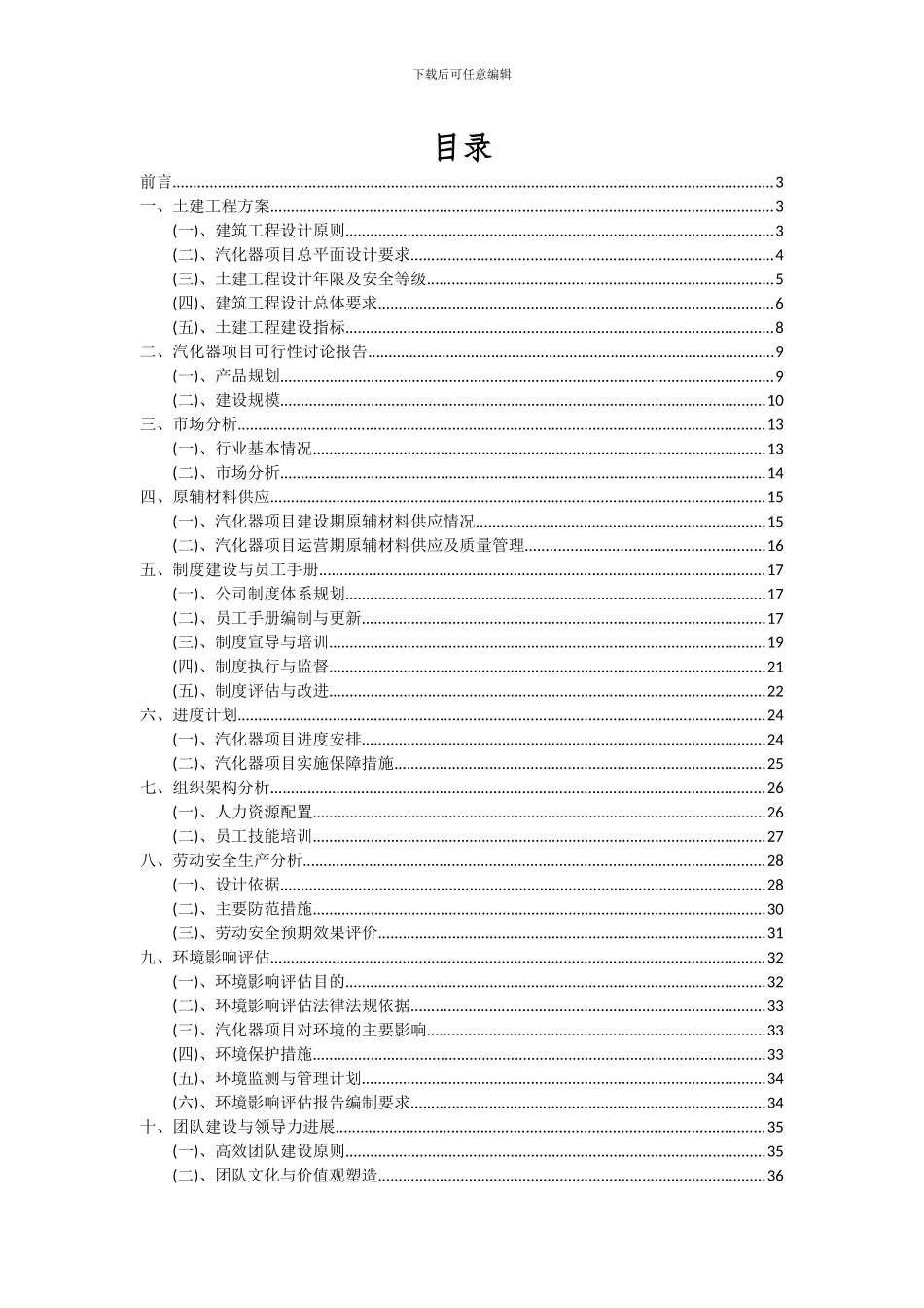2024年汽化器项目可行性分析报告_第2页