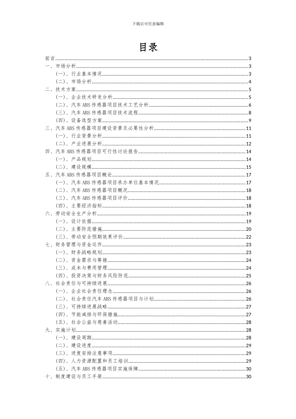 2024年汽车ABS传感器项目可行性分析报告_第2页