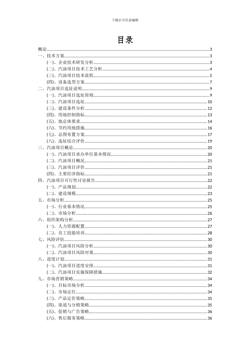 2024年汽油项目可行性分析报告_第2页