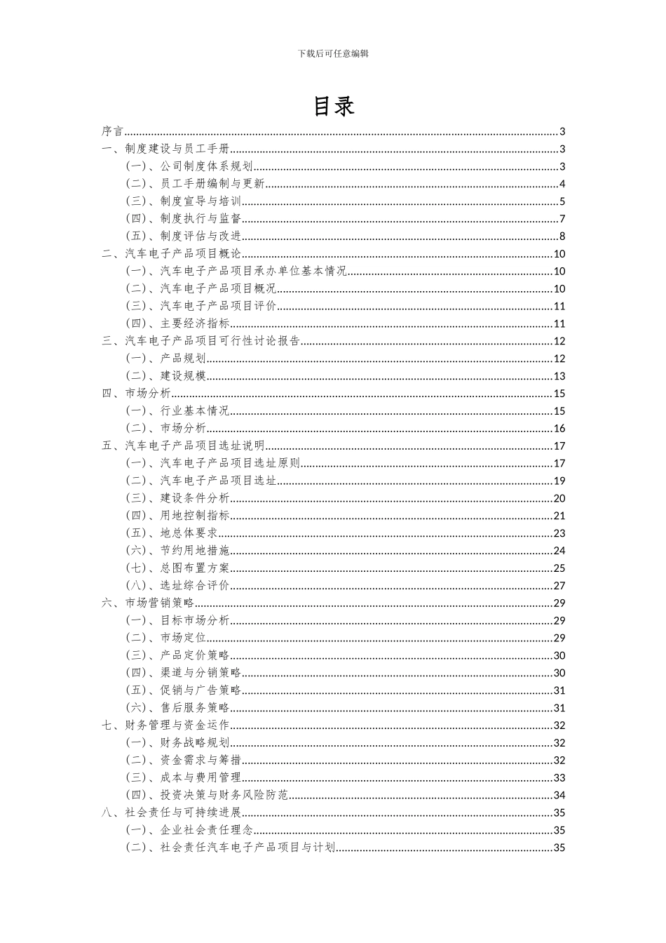 2024年汽车电子产品项目投资分析及可行性报告_第2页