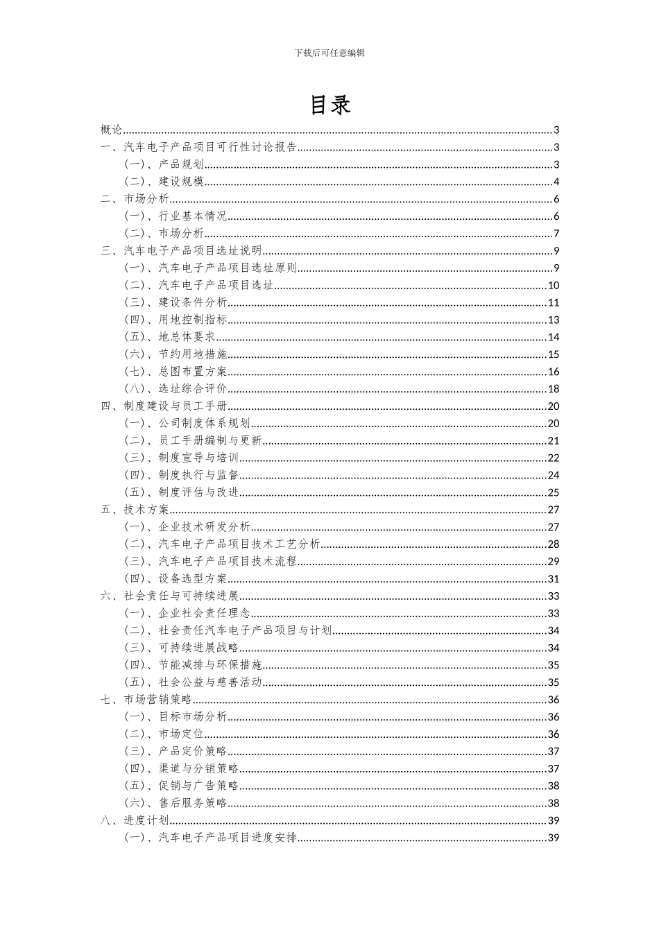 2024年汽车电子产品项目可行性研究报告_第2页