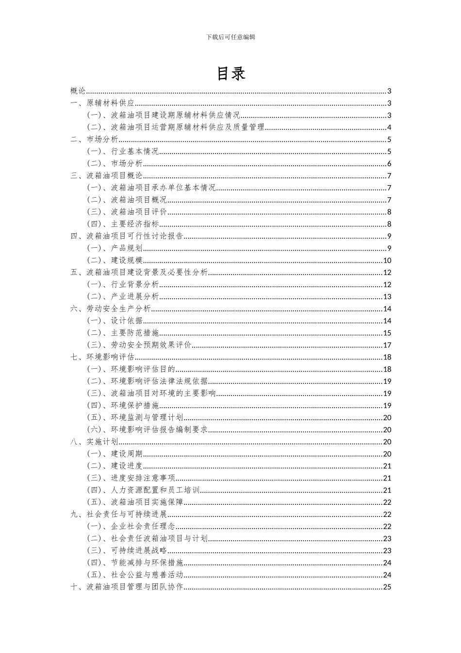 2024年波箱油项目可行性分析报告_第2页
