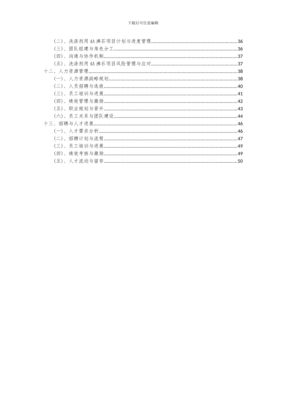 2024年洗涤剂用4A沸石项目投资分析及可行性报告_第3页