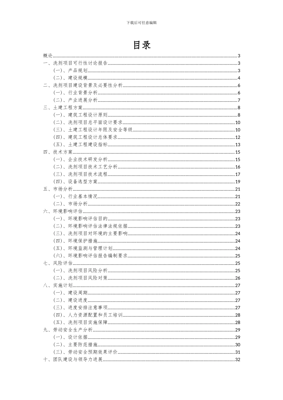 2024年洗剂项目投资分析及可行性报告_第2页