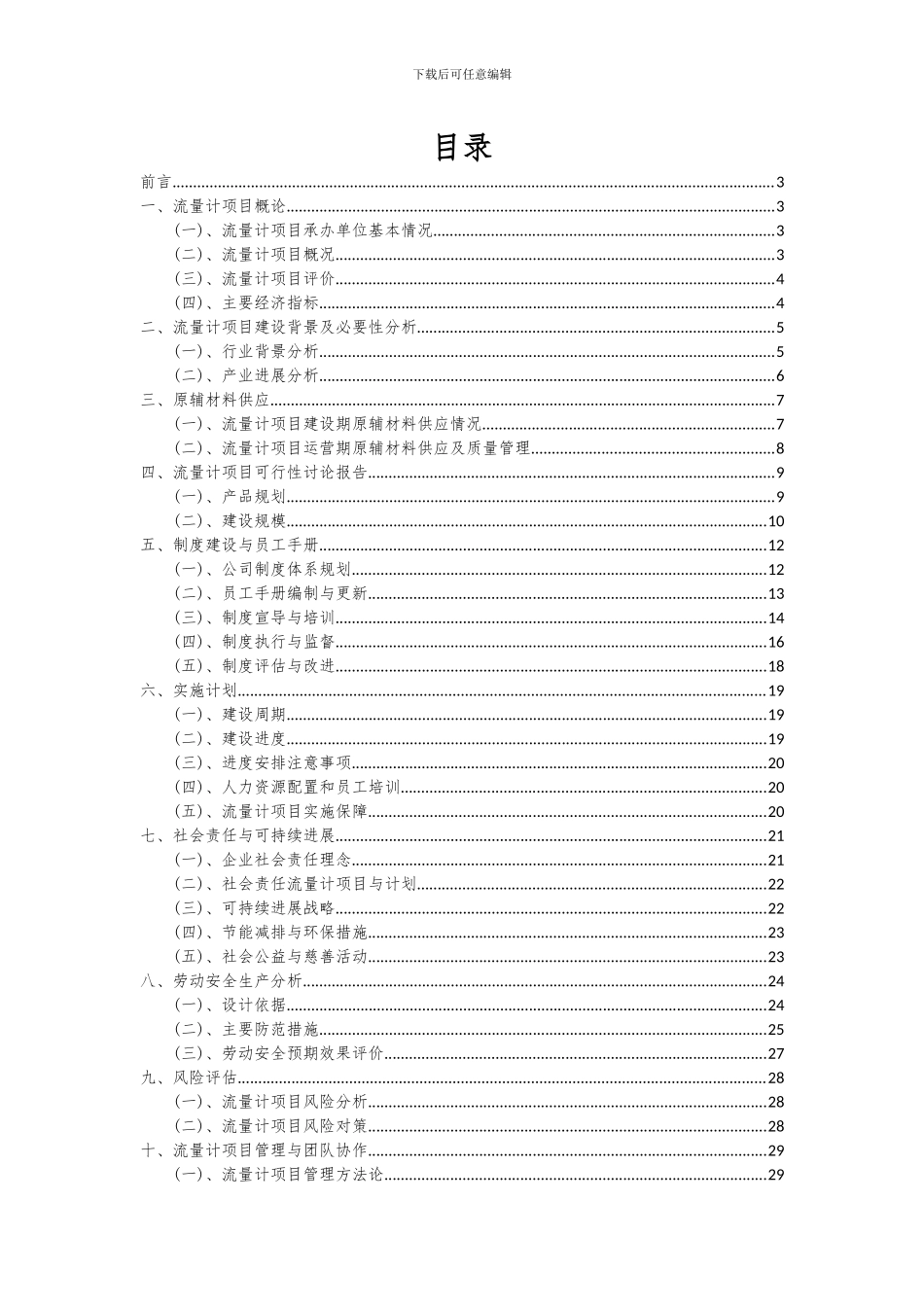 2024年流量计项目投资分析及可行性报告_第2页