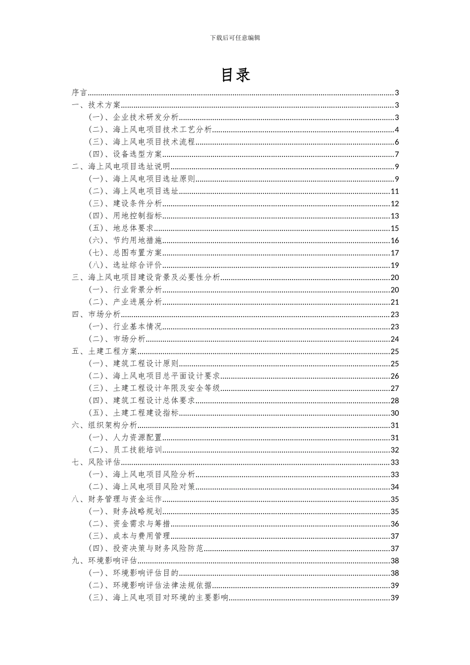 2024年海上风电项目投资分析及可行性报告_第2页