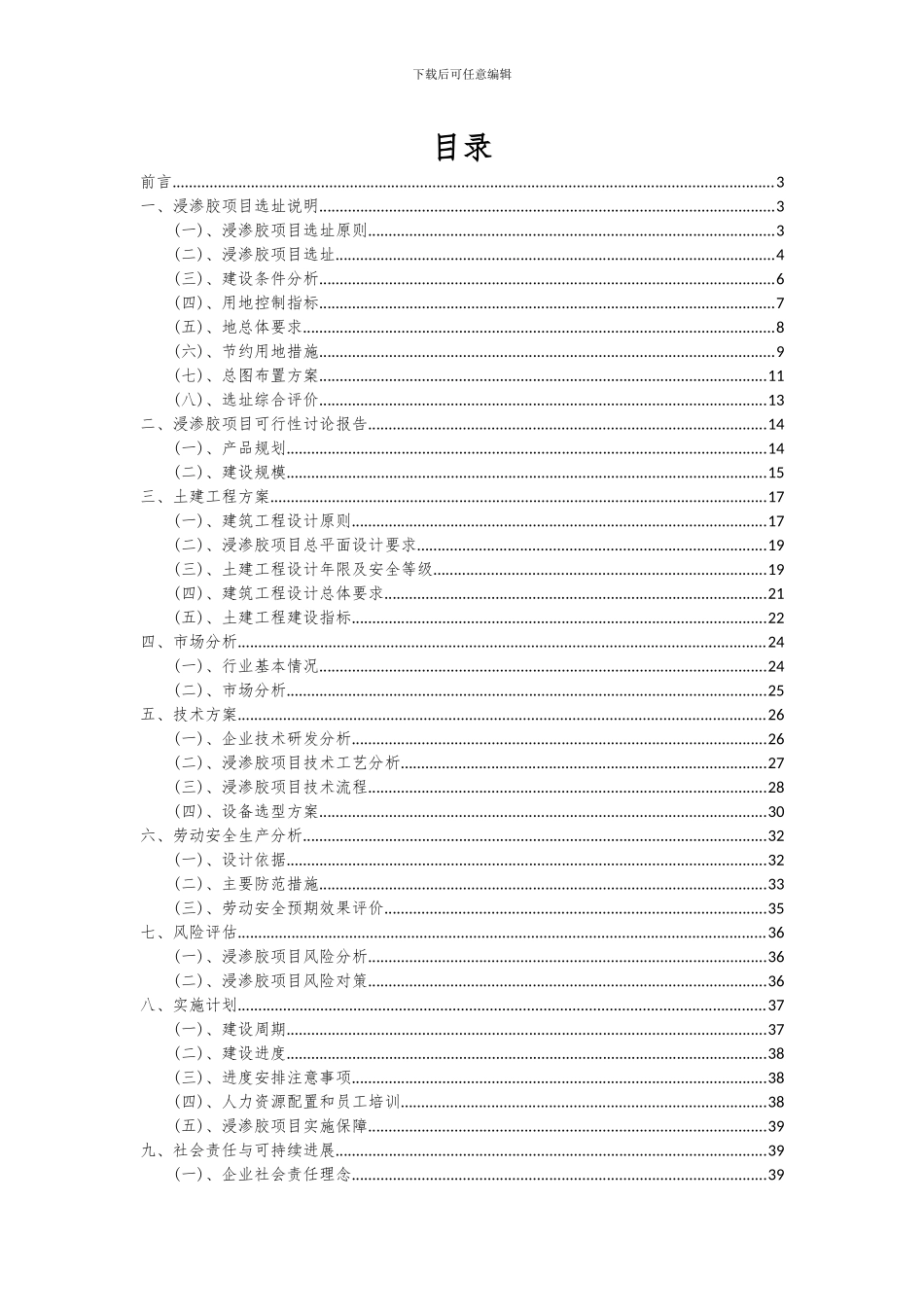 2024年浸渗胶项目可行性分析报告_第2页