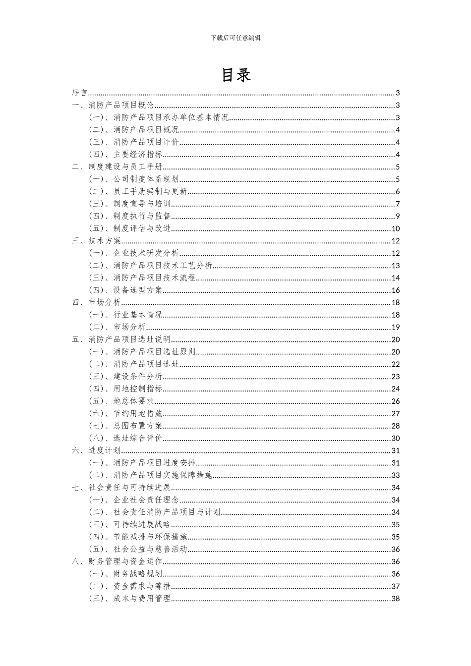 2024年消防产品项目可行性分析报告_第2页