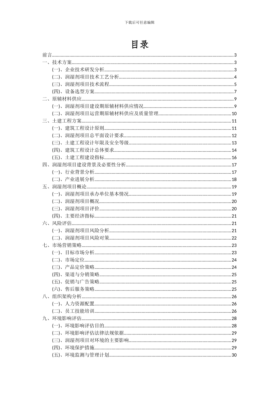2024年润湿剂项目可行性研究报告_第2页