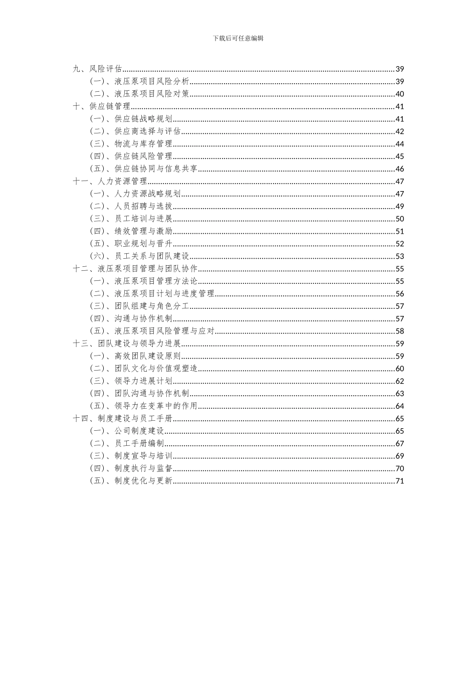 2024年液压泵项目投资分析及可行性报告_第3页