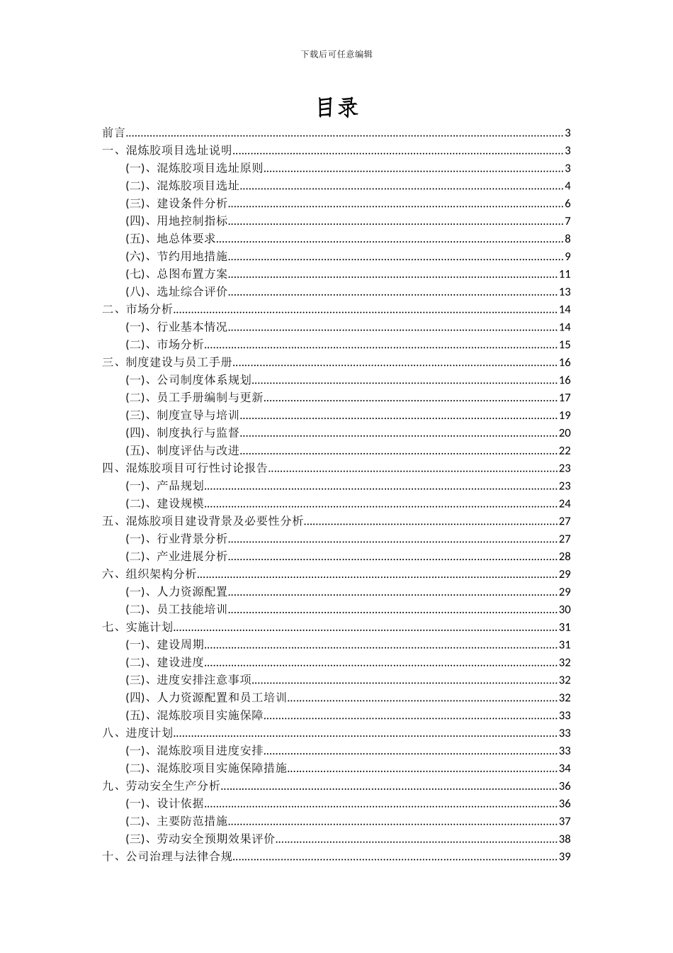 2024年混炼胶项目可行性分析报告_第2页