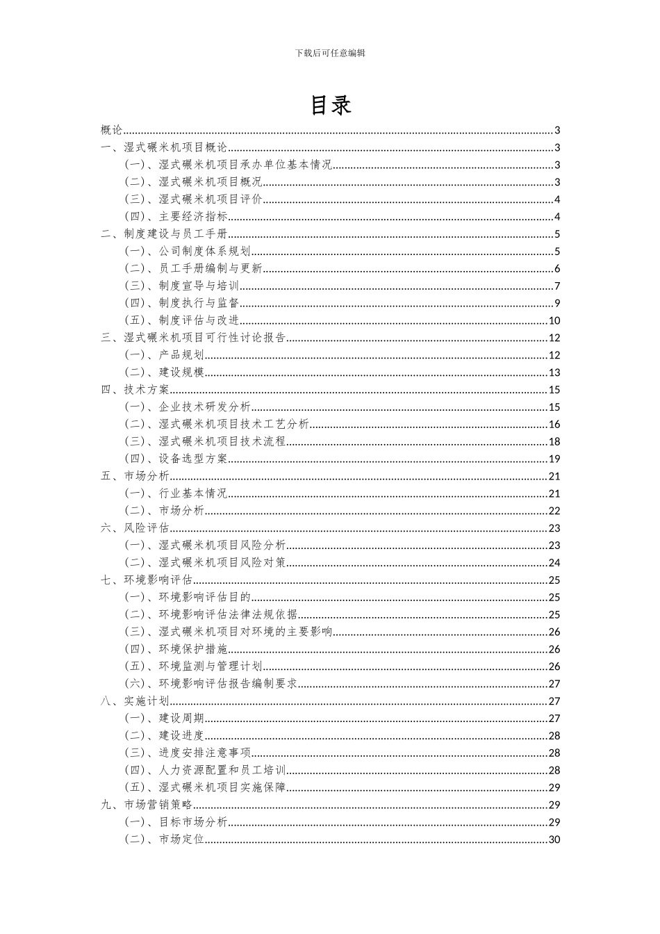 2024年湿式碾米机项目投资分析及可行性报告_第2页