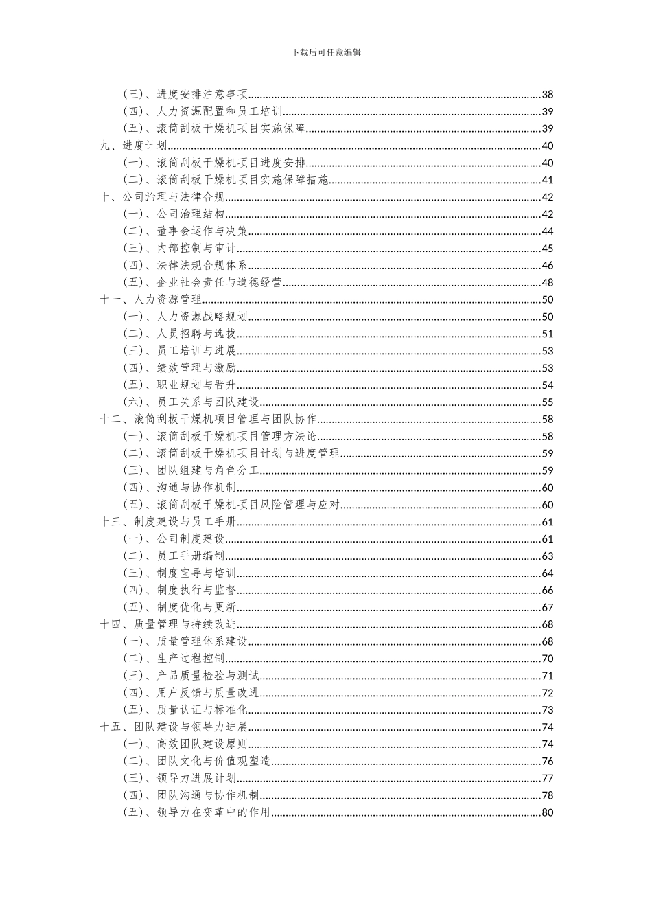 2024年滚筒刮板干燥机项目投资分析及可行性报告_第3页