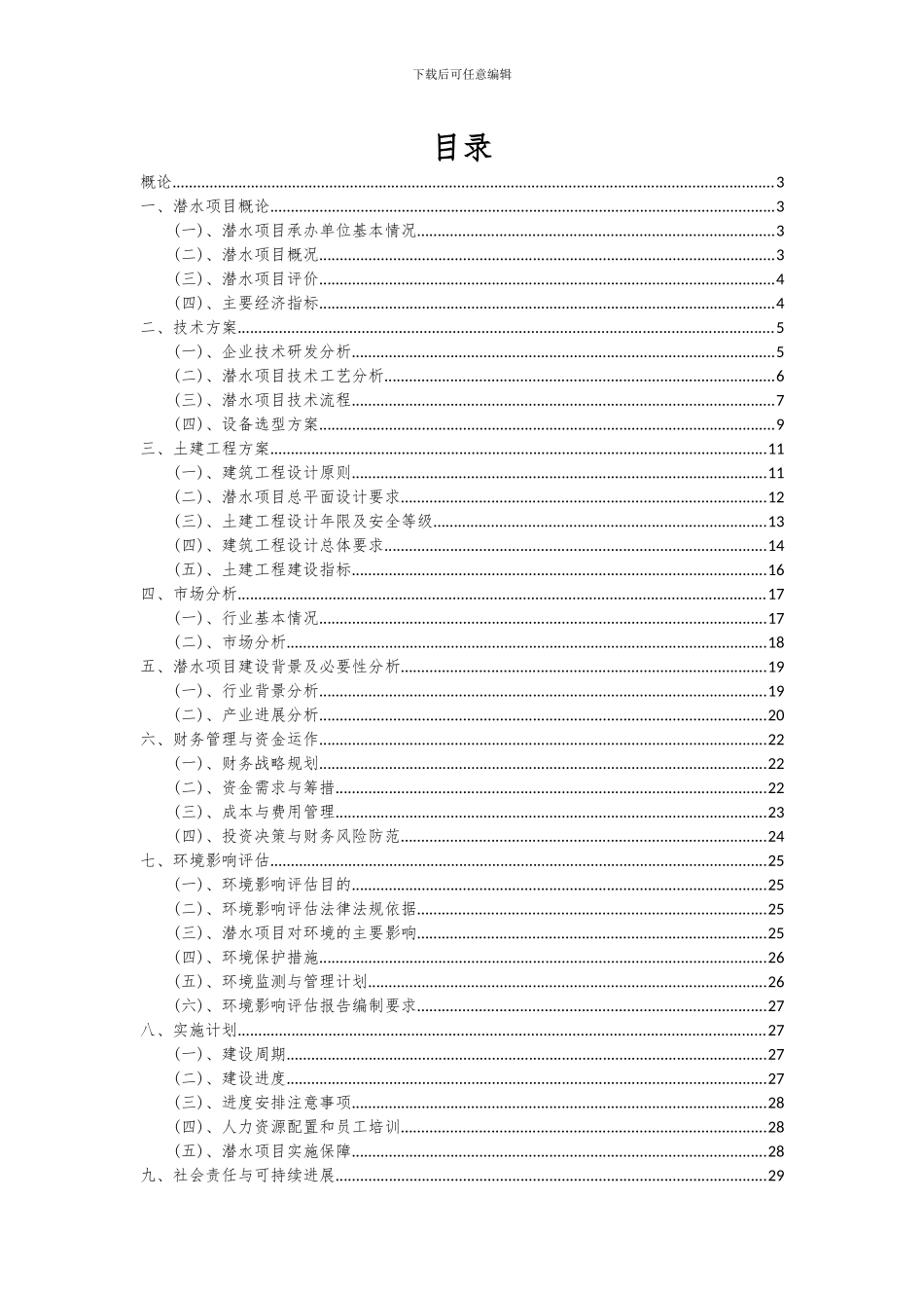2024年潜水项目深度研究分析报告_第2页