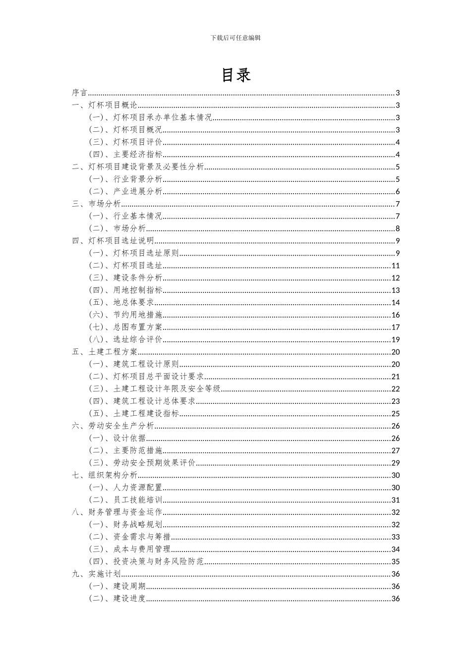 2024年灯杯项目可行性研究报告_第2页