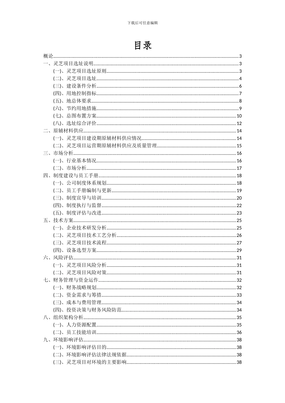 2024年灵芝项目可行性分析报告_第2页