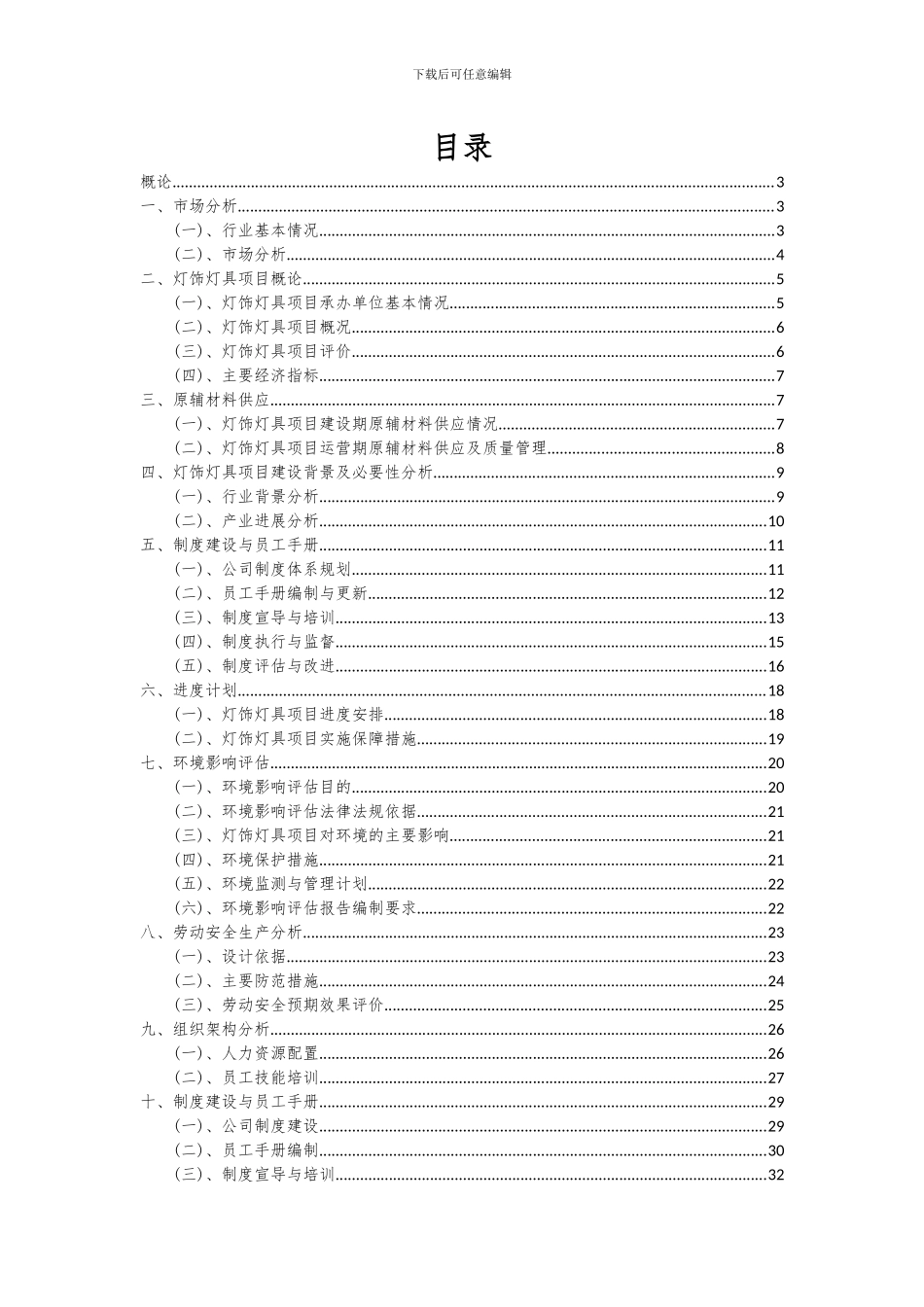 2024年灯饰灯具项目可行性研究报告_第2页