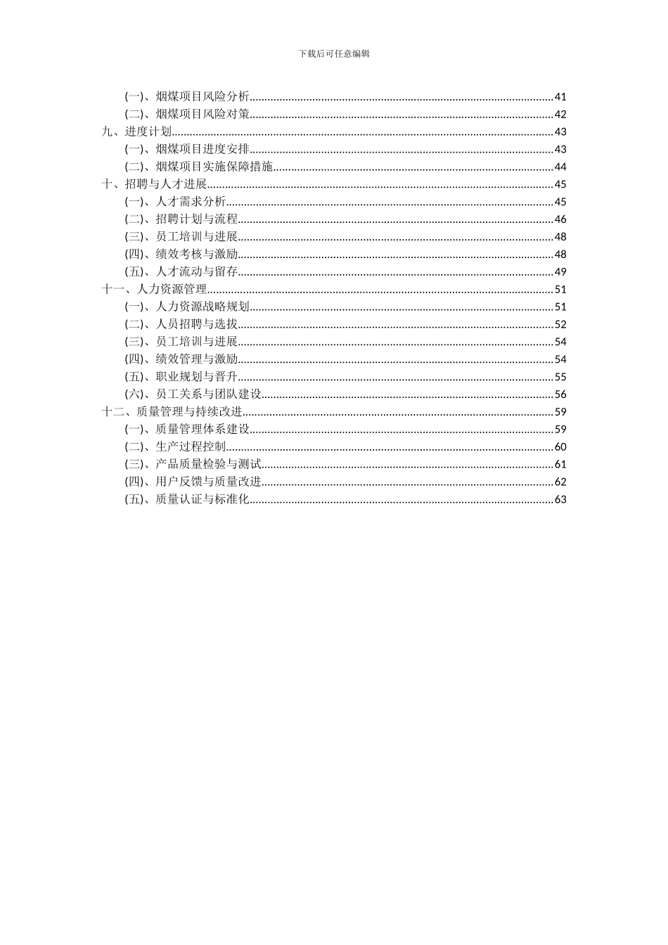 2024年烟煤项目可行性研究报告_第3页
