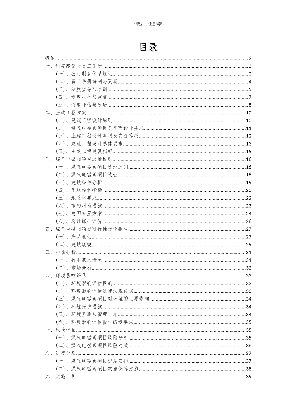 2024年煤气电磁阀项目投资分析及可行性报告_第2页