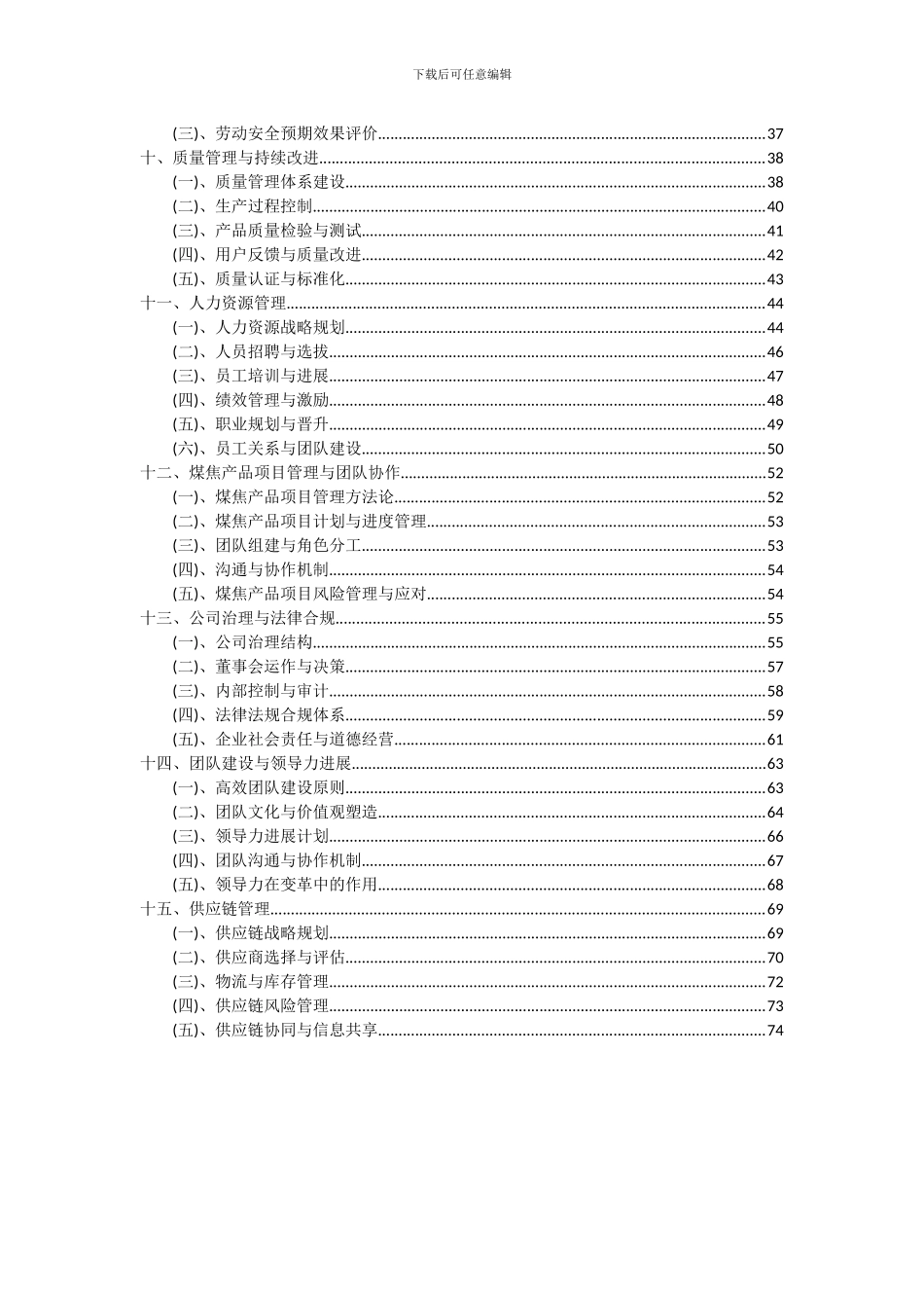 2024年煤焦产品项目可行性研究报告_第3页