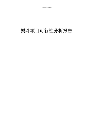 2024年熨斗项目可行性分析报告