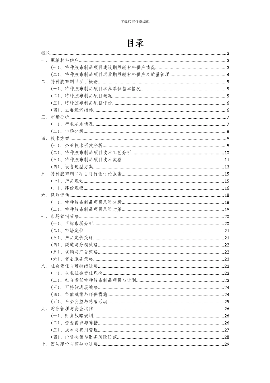 2024年特种胶布制品项目投资分析及可行性报告_第2页
