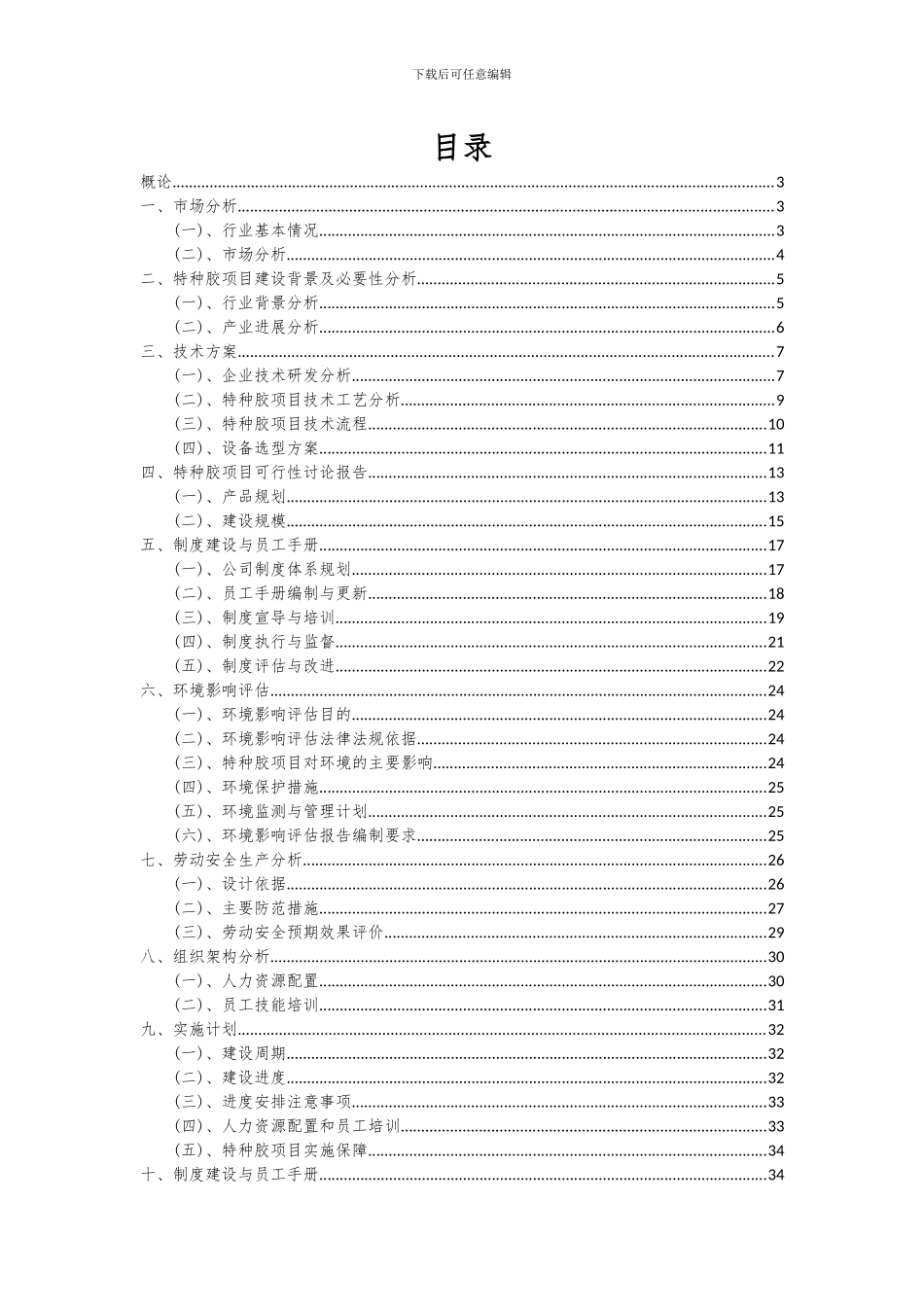 2024年特种胶项目投资分析及可行性报告_第2页