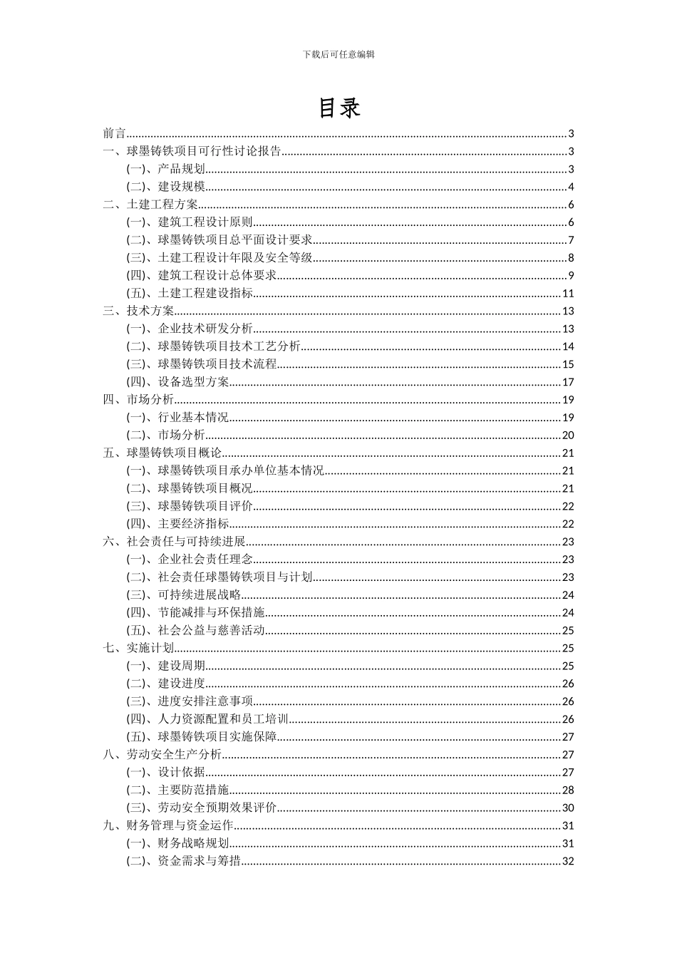 2024年球墨铸铁项目深度研究分析报告_第2页