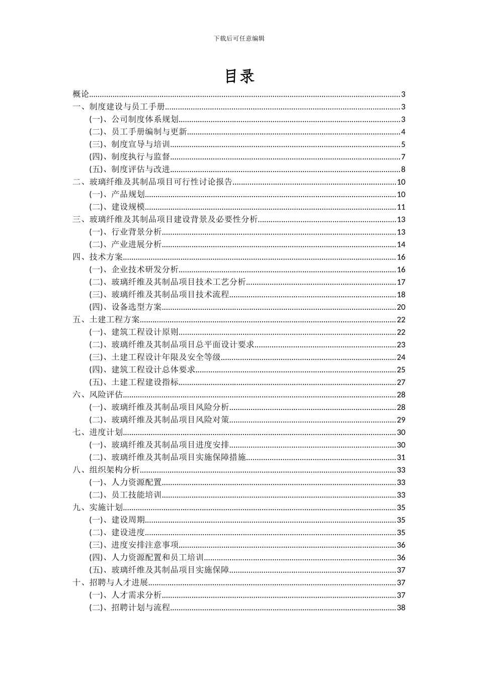 2024年玻璃纤维及其制品项目投资分析及可行性报告_第2页