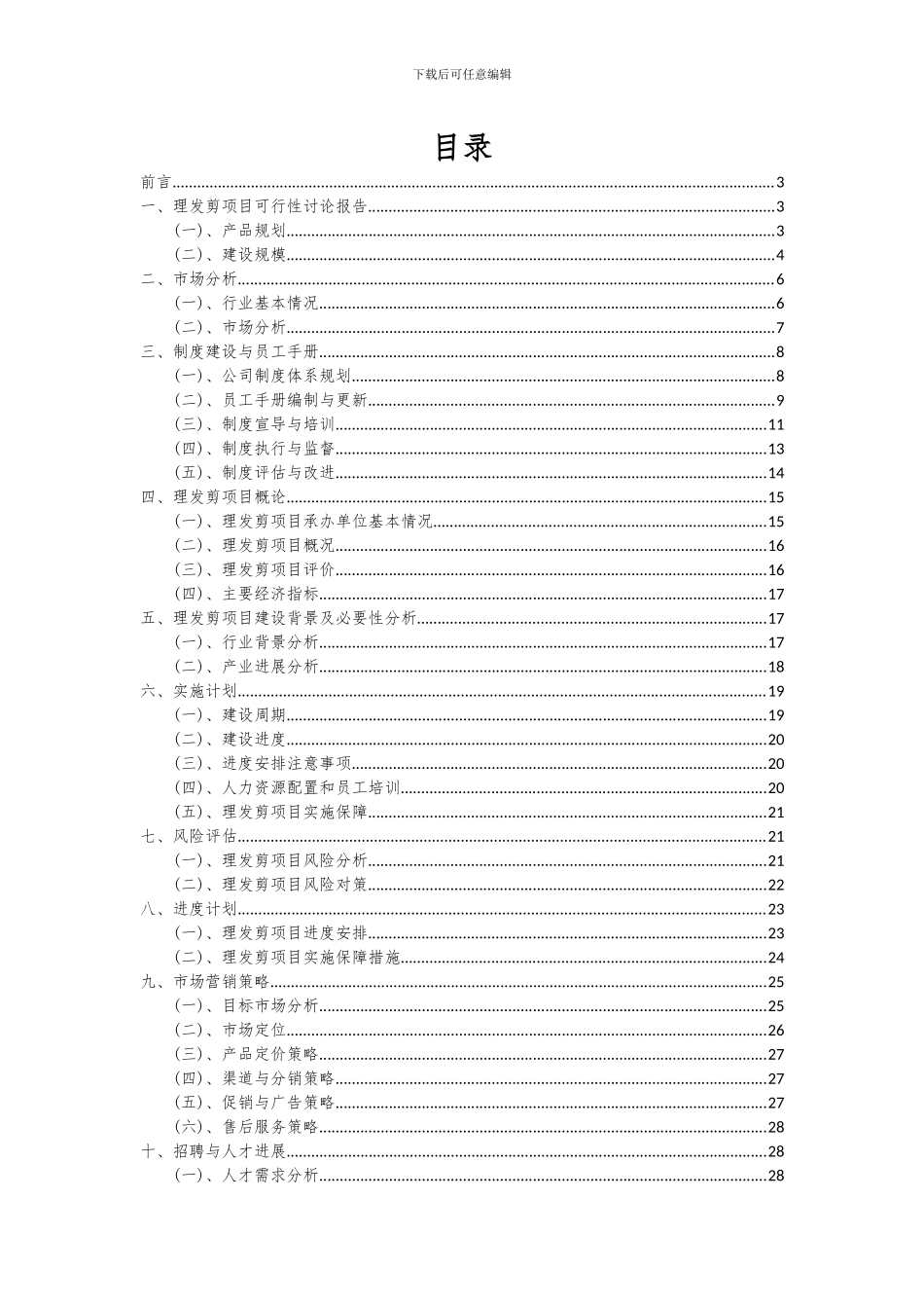 2024年理发剪项目可行性分析报告_第2页