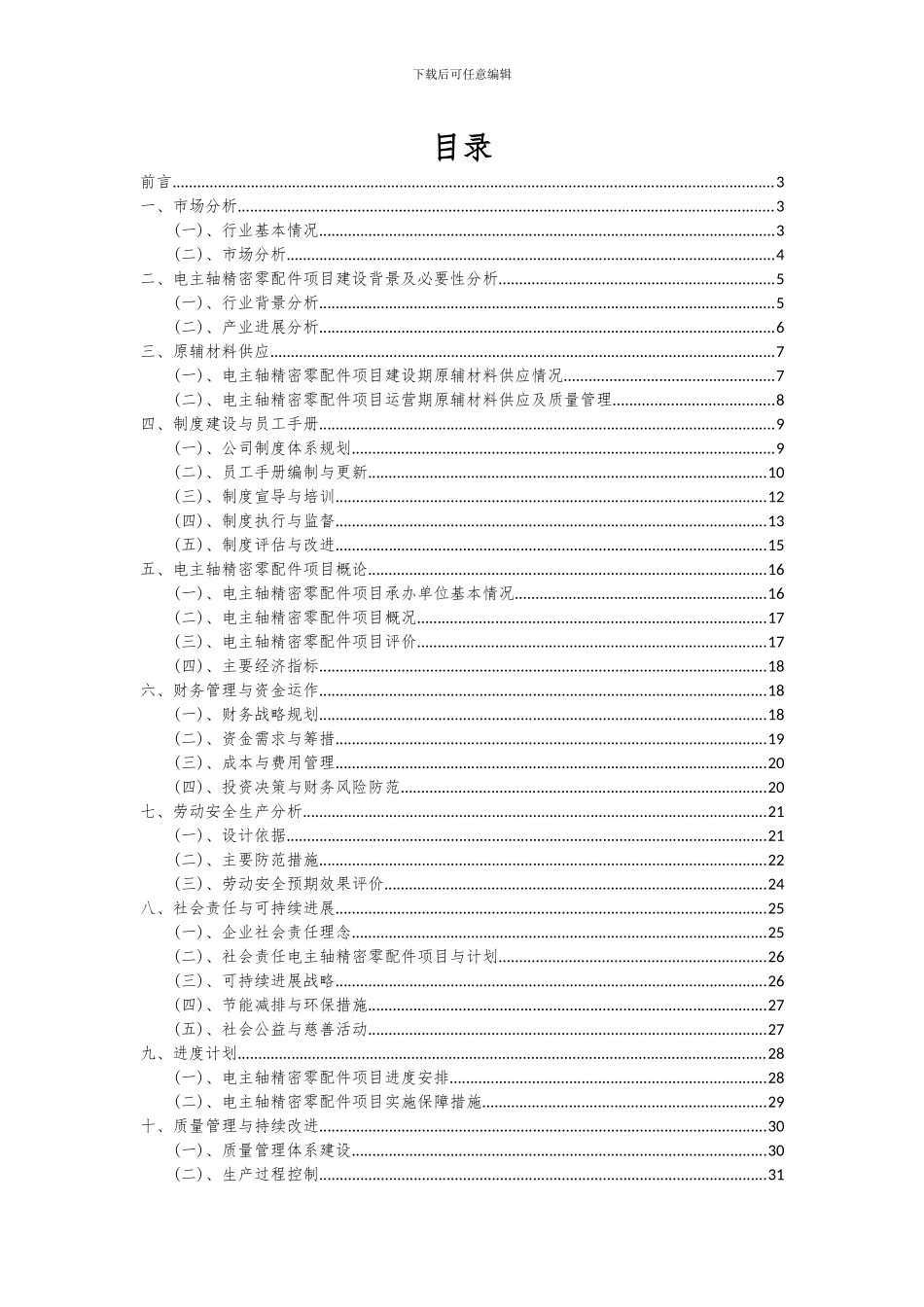 2024年电主轴精密零配件项目可行性研究报告_第2页