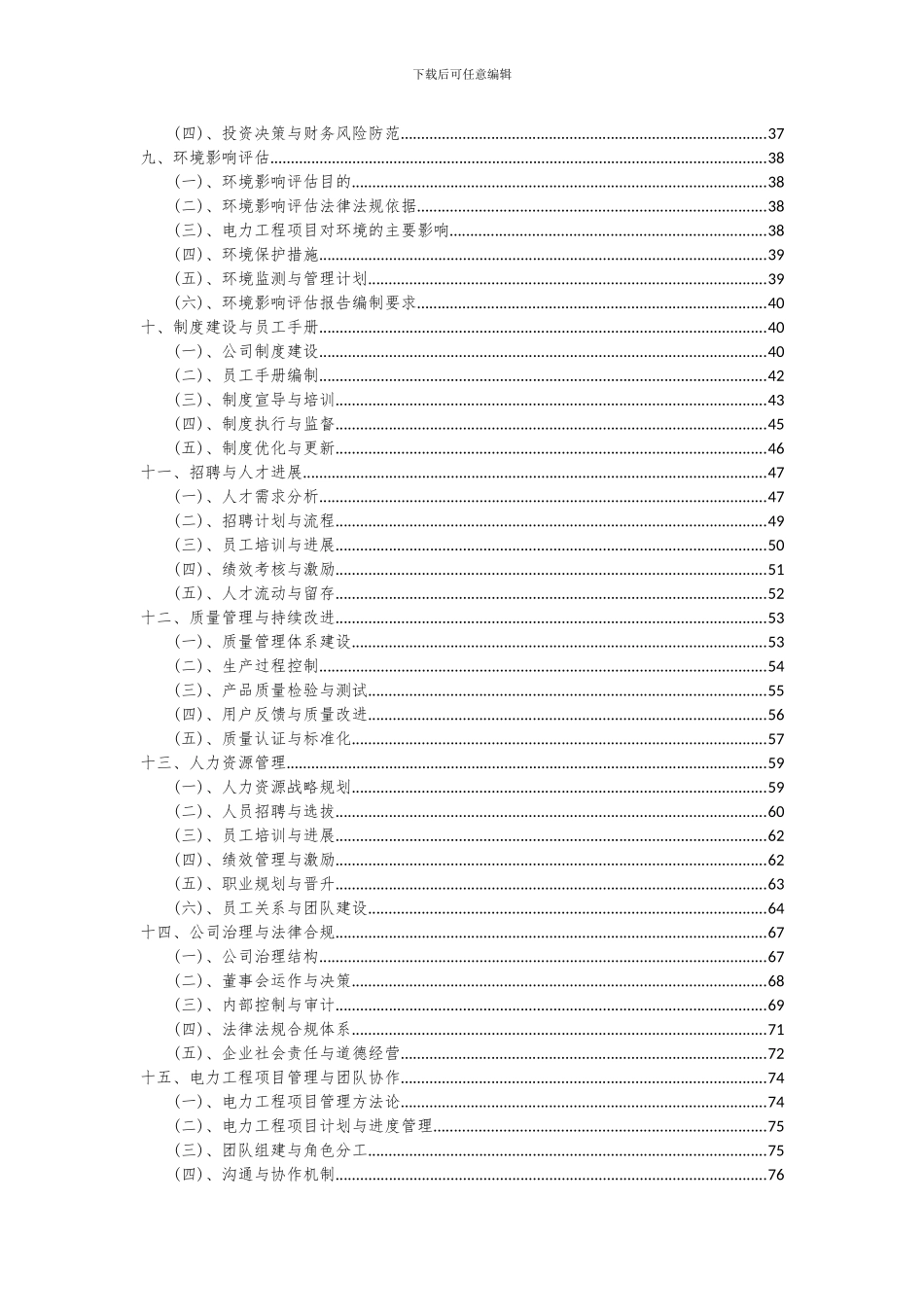 2024年电力工程项目可行性研究报告_第3页