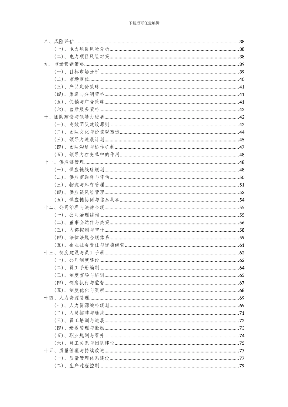 2024年电力项目可行性分析报告_第3页