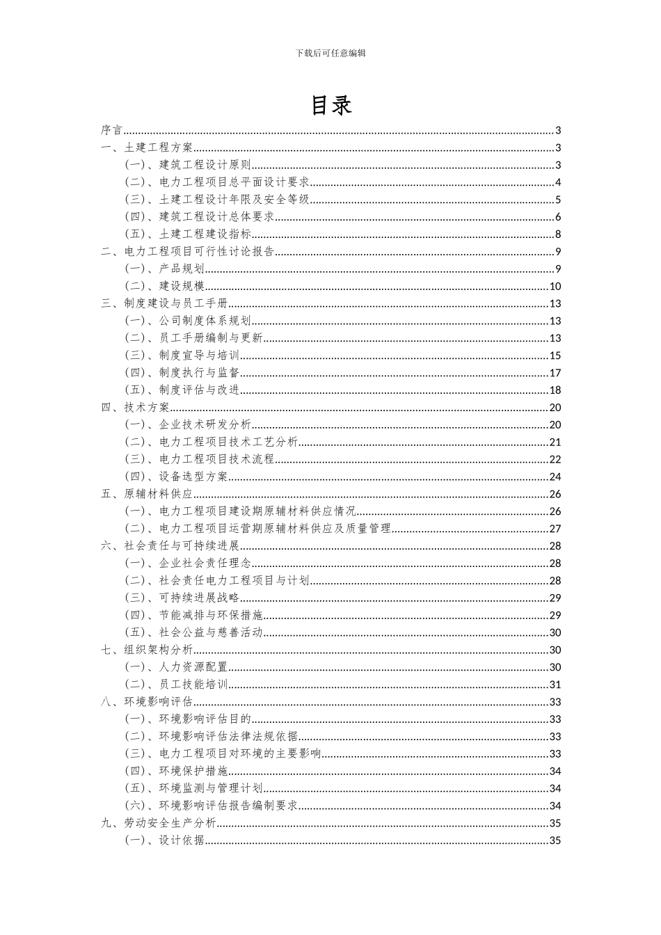 2024年电力工程项目可行性分析报告_第2页