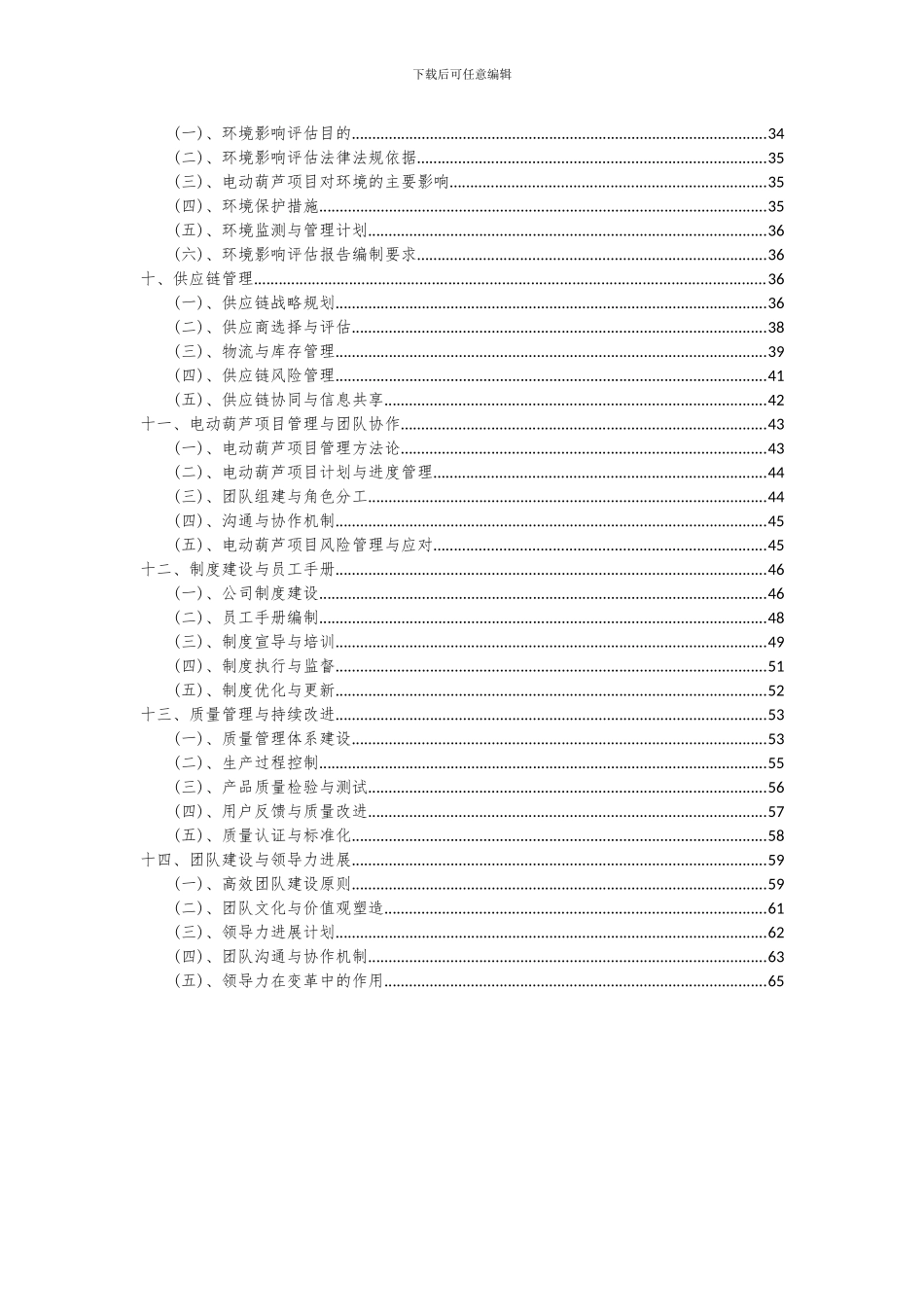 2024年电动葫芦项目可行性研究报告_第3页