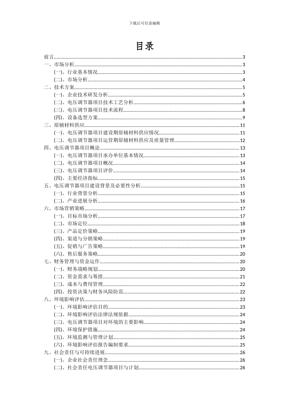 2024年电压调节器项目可行性研究报告_第2页