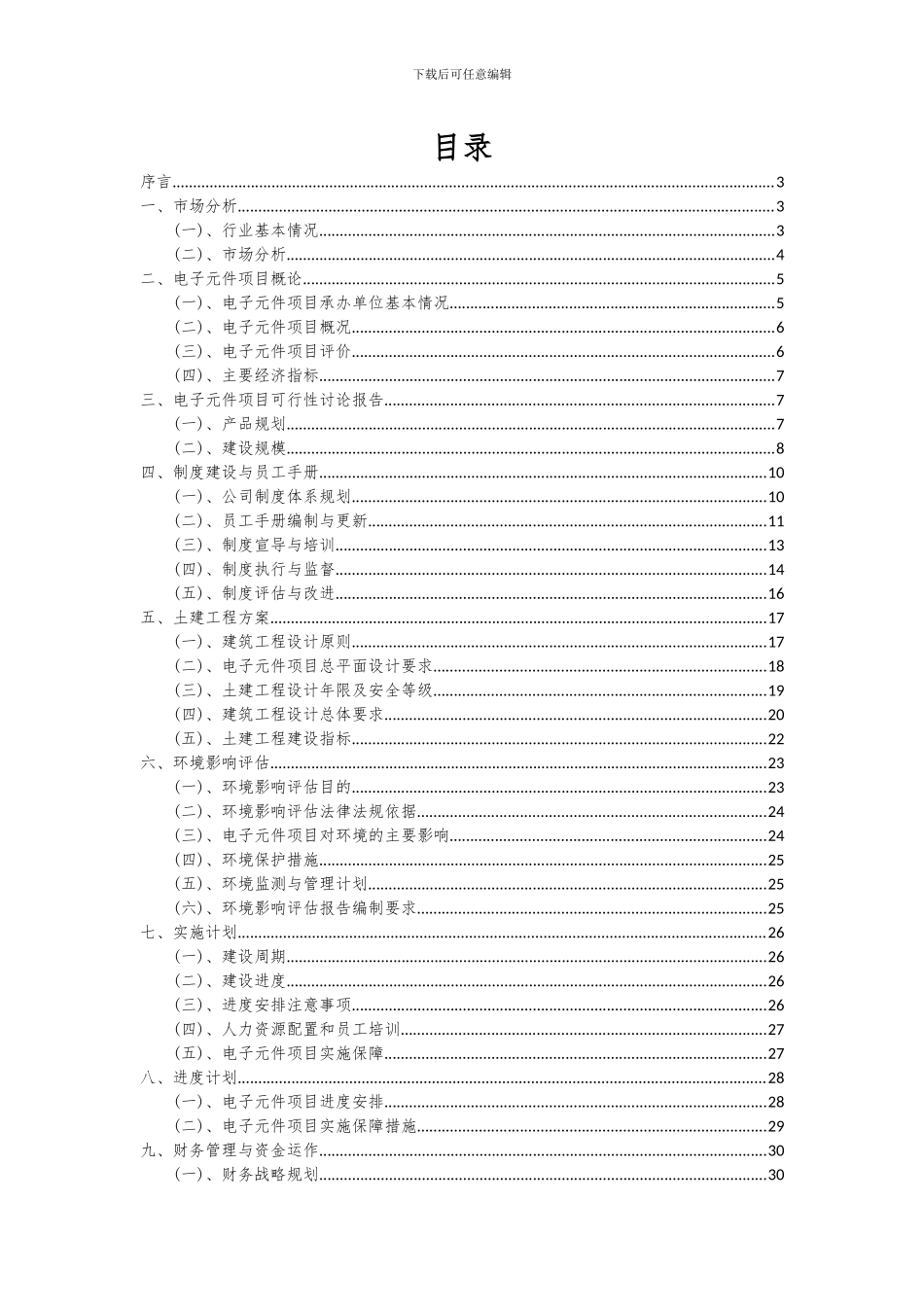 2024年电子元件项目投资分析及可行性报告_第2页