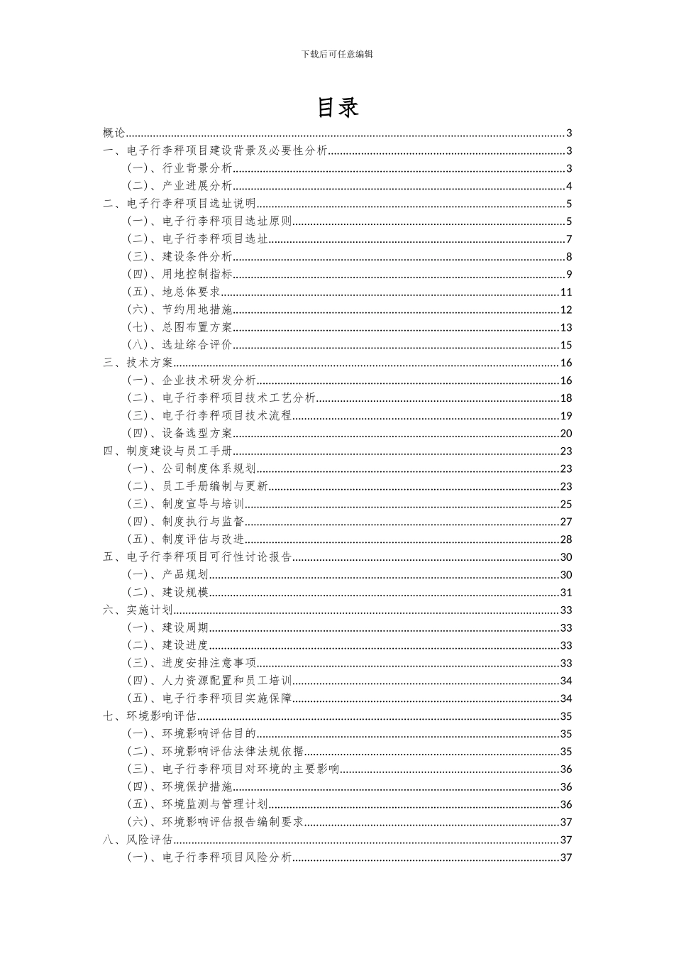 2024年电子行李秤项目可行性分析报告_第2页