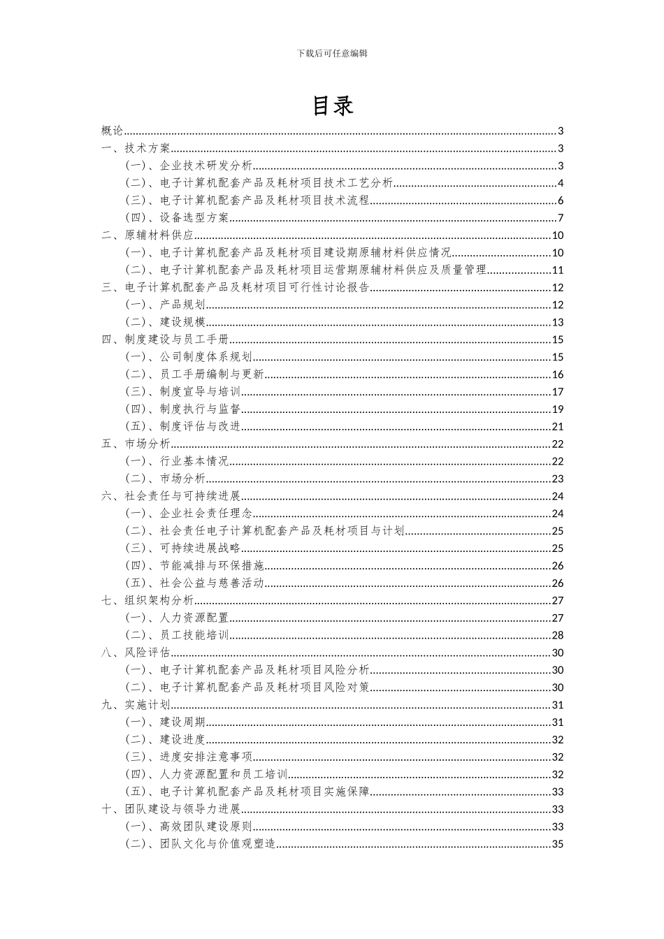 2024年电子计算机配套产品及耗材项目可行性分析报告_第2页