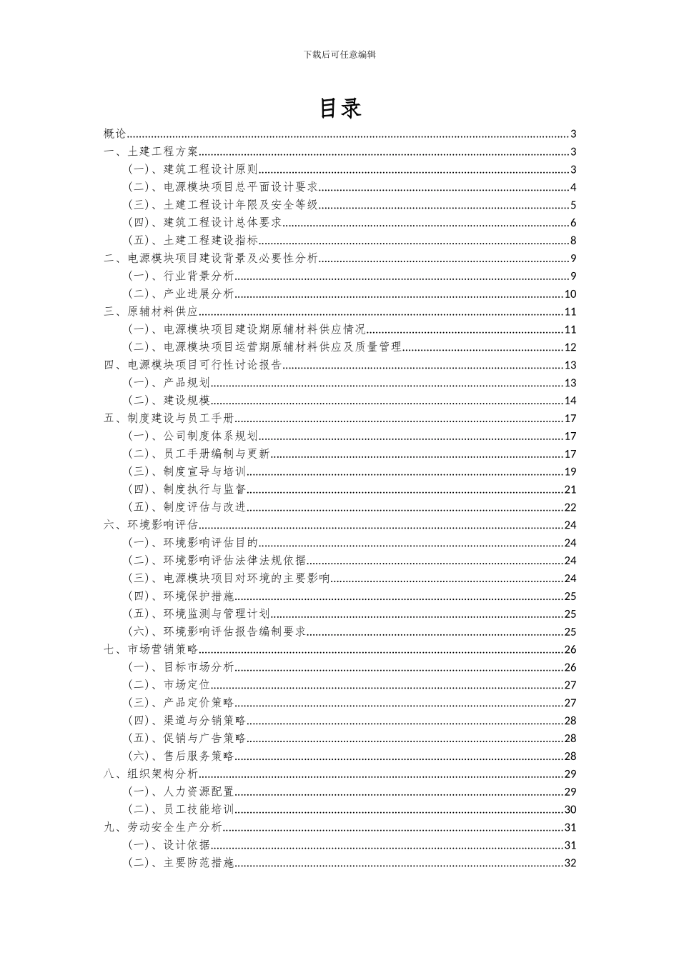 2024年电源模块项目可行性分析报告_第2页