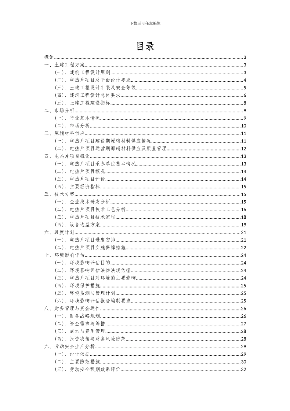 2024年电热片项目可行性研究报告_第2页